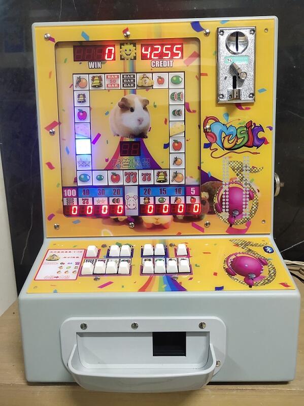華元最新款小瑪莉  麻仔台 存錢筒 (精裝版)天竺鼠鼠mp3音樂播放小 瑪莉電玩機台