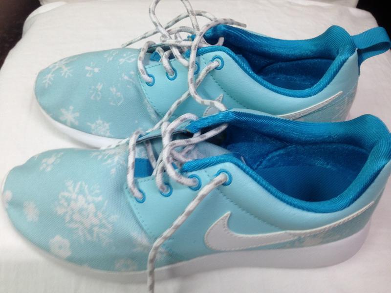 NIKE 藍面白雪花樣 輕量 休閒運動鞋 (US 5.5Y / UK 5 /EUR 38 /CM 24)