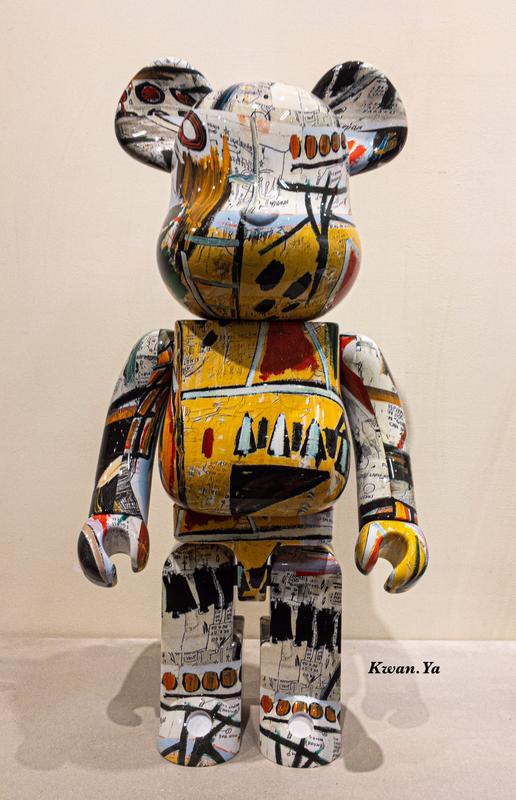 巴斯奇亞 Jean Michel Basquiat Bearbrick 1000% Medicomtoy 庫伯力克熊