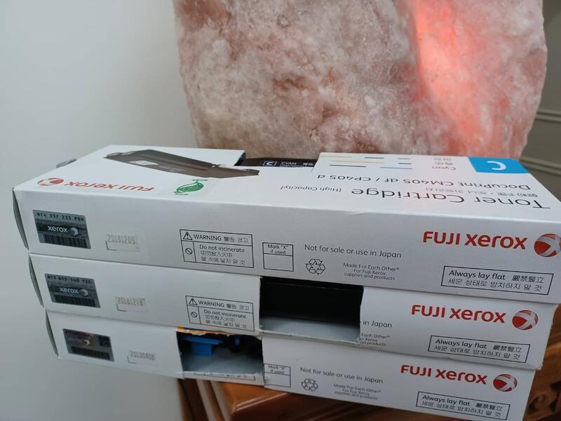2018年沒有粉有禮Fuji Xerox CT202036 原廠黃色高容DocuPrint CP405d/CM405df