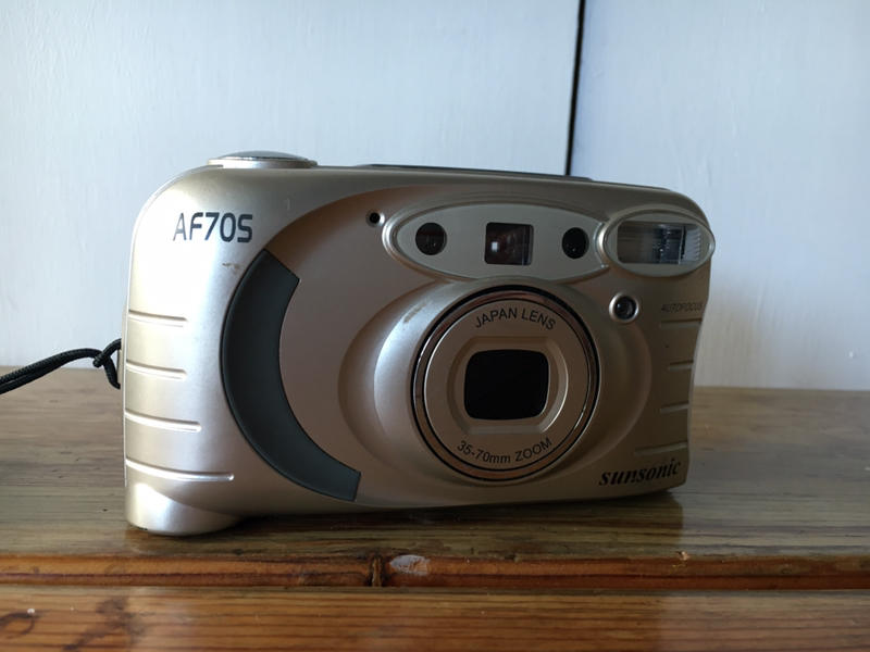 【米倉】二手相機（故障）日本鏡頭sunsonic AF70S 傻瓜相機/底片機/老件古物道具收藏復古早期傻瓜底片機