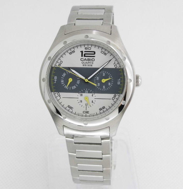 【 幸福媽咪 】網路購物、門市服務 CASIO 卡西歐 公司貨 三眼計時 石英錶 型號:MTF-300D-7