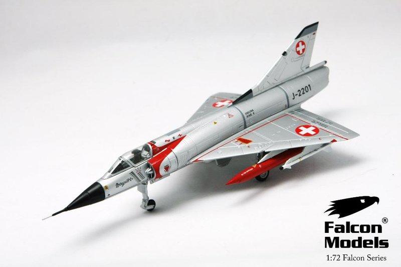 《模王 》幻象 Mirage III (瑞士塗裝)~1/72合金飛機完成品~Falcon出品 725003