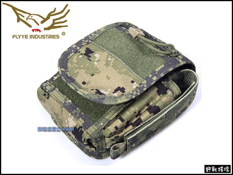 【野戰搖滾-生存遊戲】Flyye 中型勤務腰包、戰術腰包【AOR2】數位叢林迷彩手機腰包工具腰包雜物包手機包