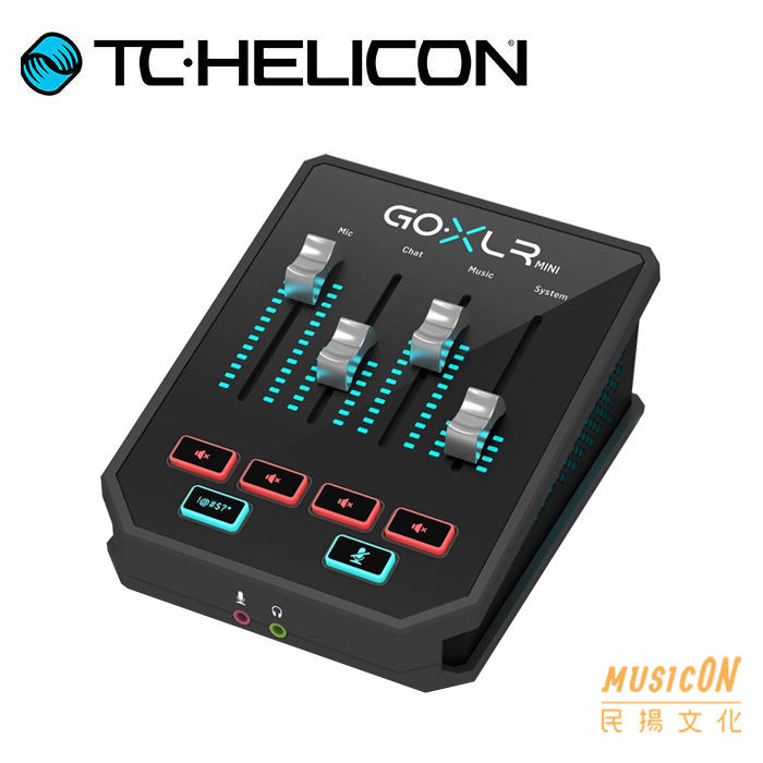 缺【民揚樂器】TC Helicon GO XLR Mini 桌上型 直播電競混音人聲效果器