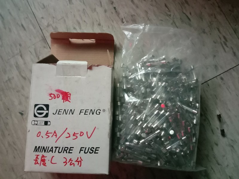 [宅修電維修屋]JENN FENG保險絲250V/0.5A(庫存新品).含運199元