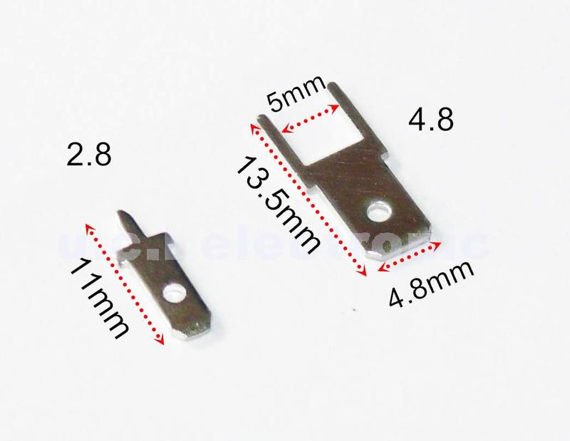 【UCI電子】(J-2) 端子2.8單腳焊接插片 PCB線路板接線片銅鍍錫冷壓接線端子