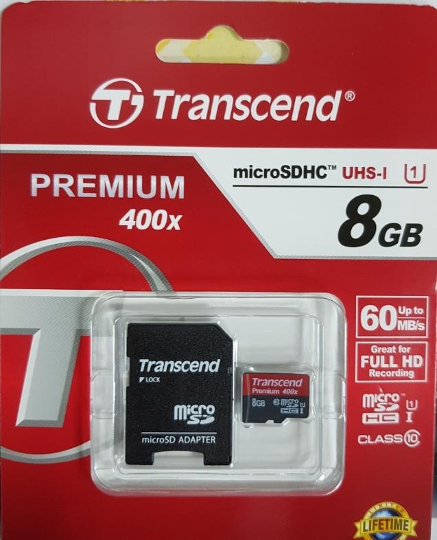 【S03 筑蒂資訊】創見 Transcend 8GB C10記憶卡UHSI microSD卡 400X 另有16G