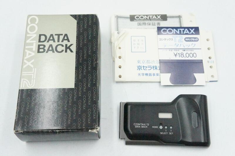 CONTAX T2 DATA BACK 日期數據機背Titan black 鈦黑色盒裝美品| 露天市