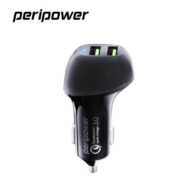 BSMI認證 peripower PS-U15 極速 QC3.0 雙USB車用快充