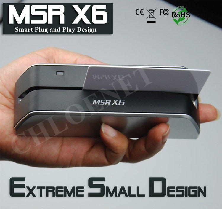 [NEW]新MSR-X6 高抗全軌MSR206, MSR605, MSR606 USB高抗磁卡讀寫器