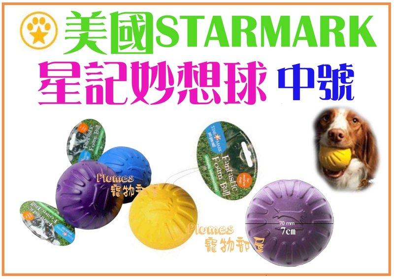 【Plumes寵物部屋二館】美國StarMark《星記妙想球-中號》耐咬/磨牙/玩具球/中大型犬用