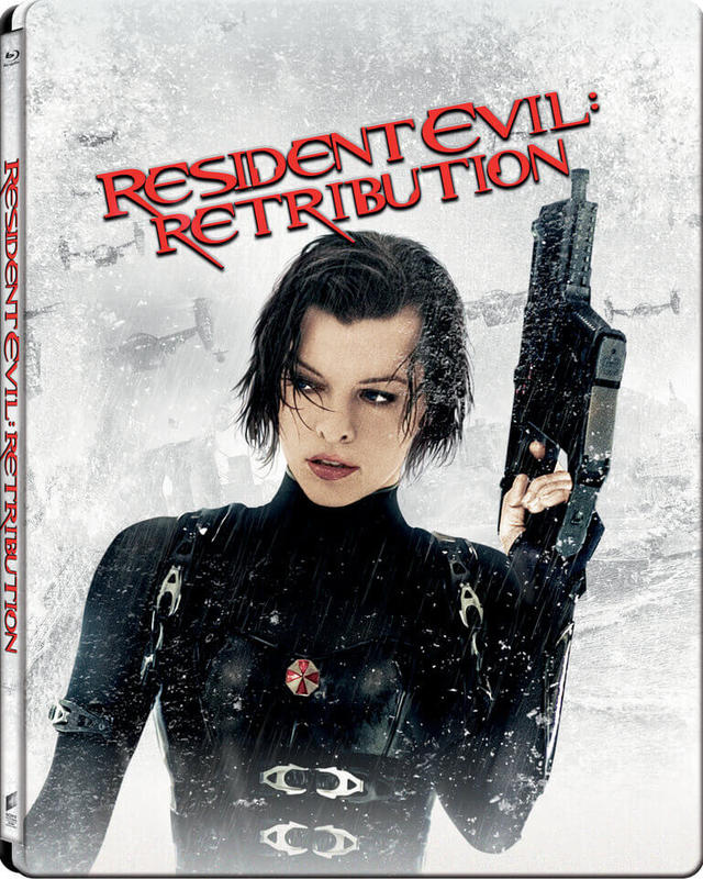 英版全區 Resident Evil: Retribution【惡靈古堡V：天譴日】3D+2D 雙碟藍光鐵盒