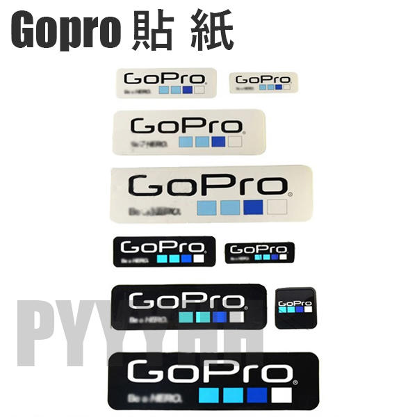 GOPRO HERO3 3+ 4 防水貼紙 GP302 GOPRO 貼紙  LOGO貼紙  空拍機 機車 汽車 頭盔 重