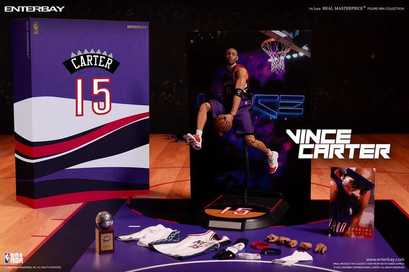 1012【搖滾吉米】截止ENTERBAY: 1/6 NBA 暴龍隊/籃網隊 文斯•卡特 Vince Carter 免運