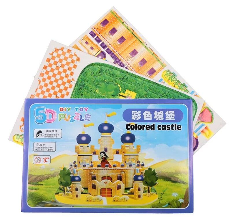 【媽媽購】(現貨)DIY小屋拼圖(DIY美勞)兒童玩具