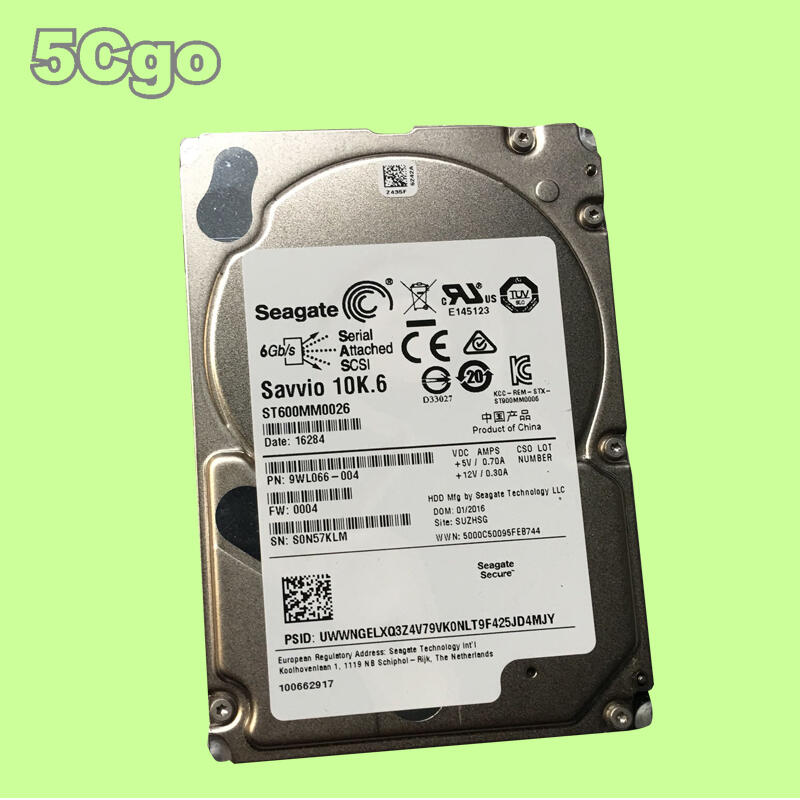 5Cgo【權宇】Seagate ST600MM0026 Savvio 10K.6 600GB SAS希捷企業級硬