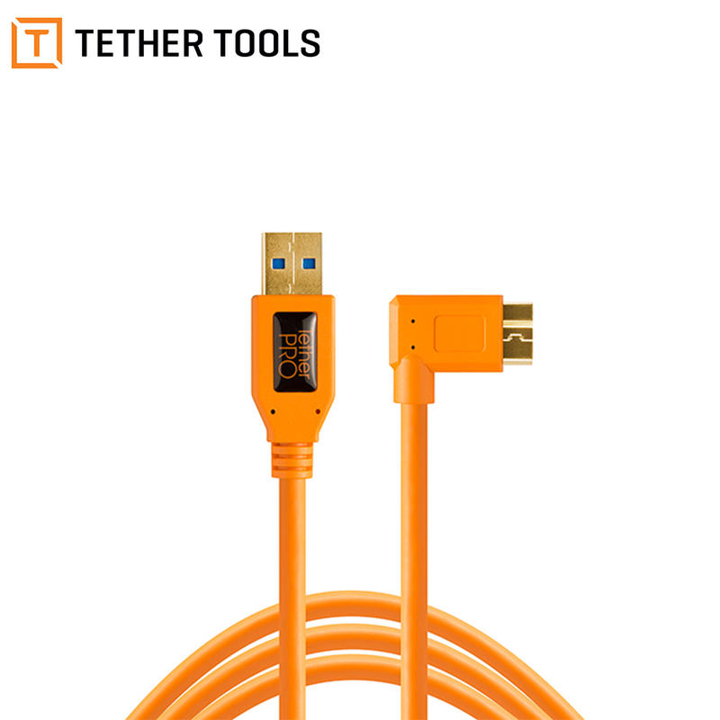 【控光後衛】TetherTools CU61RT15-ORG USB3.0 轉 MicroUSB 直角 拍攝線 傳輸線 