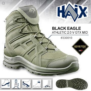 【IUHT】HAIX BLACK EAGLE Athletic 2.0V GTX MID 黑鷹運動中筒鞋 #330010