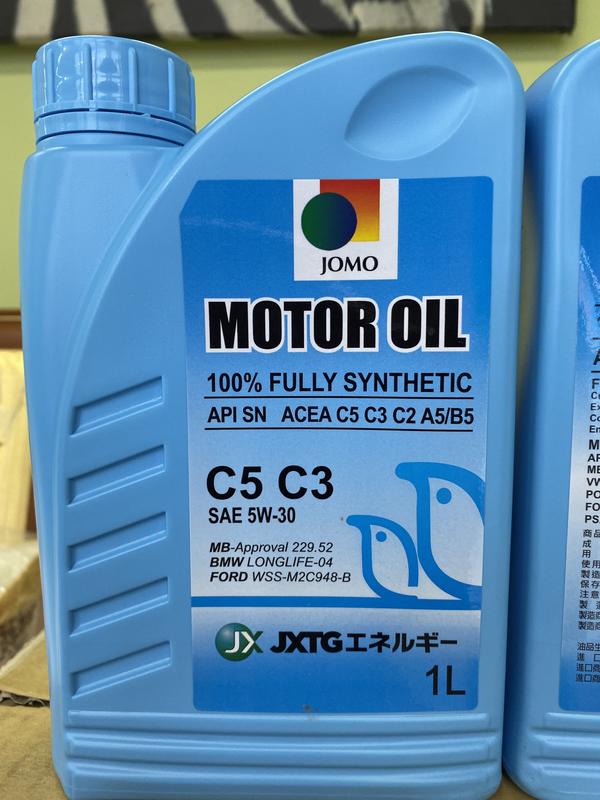 @日本JOMO@原廠指定用油~C5C3 SAE5W30~符合歐盟規範~性能車可用