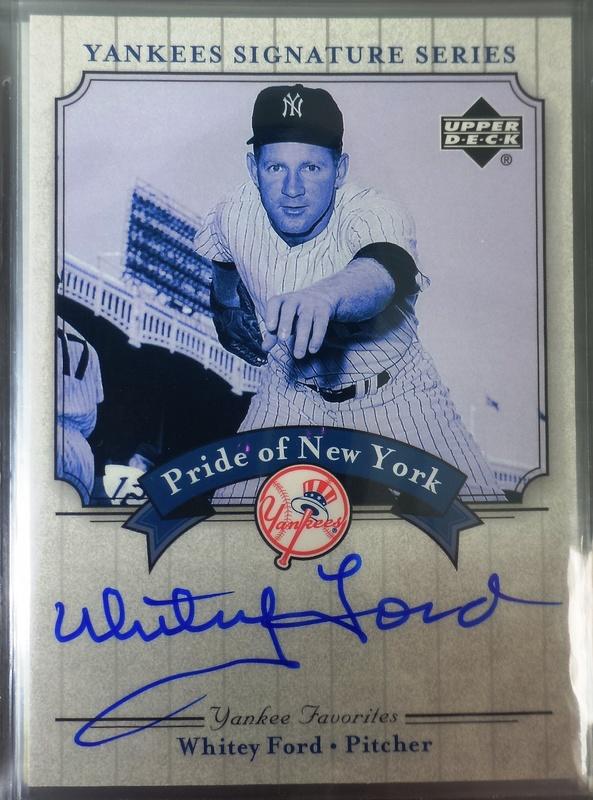 [CY館] 1961年 MLB 全聯盟 賽揚獎 Whitey Ford 簽名球員卡 AUTO