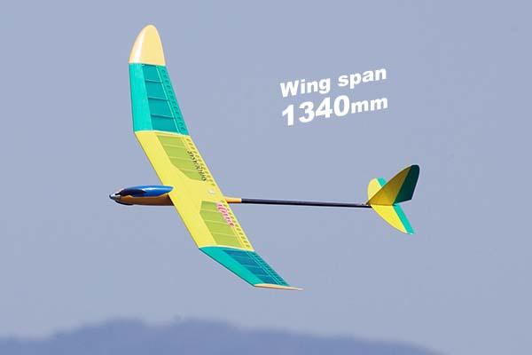 <搞啥飛機>日本OK模型 SHEQUASAR 動力滑翔機 1.34米 ARF Seek Arthur Yellow 含稅