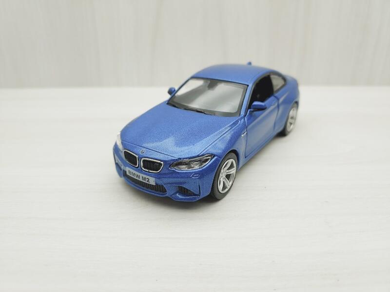 全新盒裝1:36~寶馬BMW M2 藍色 合金汽車模型
