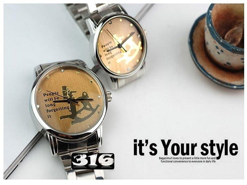 《316小舖》【PE70】(時尚情人對錶-男女對錶-單件價 /愛情木馬手錶/情人手錶/情侶手錶/情侶對錶) 只剩女款