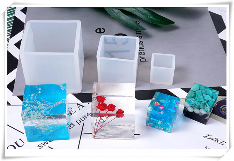 ☆荳荳龍~DIY手作黏土☆ 正方體硅膠模具 水晶膠模具 滴膠模 環氧樹脂UV膠模具
