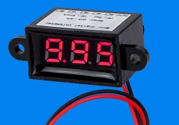 ►1404◄紅色 0.28寸 防水電壓表 兩線數位 電壓表頭 DIY 機車 汽車 電壓顯示