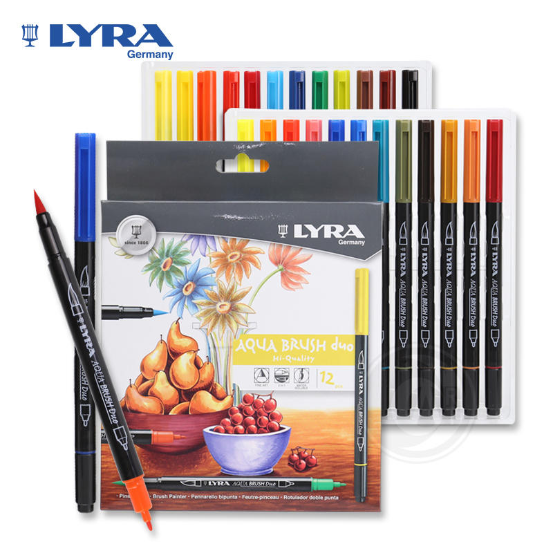 『ART小舖』Lyra德國 雙頭水性彩繪筆 藝術筆 12/24色 單盒