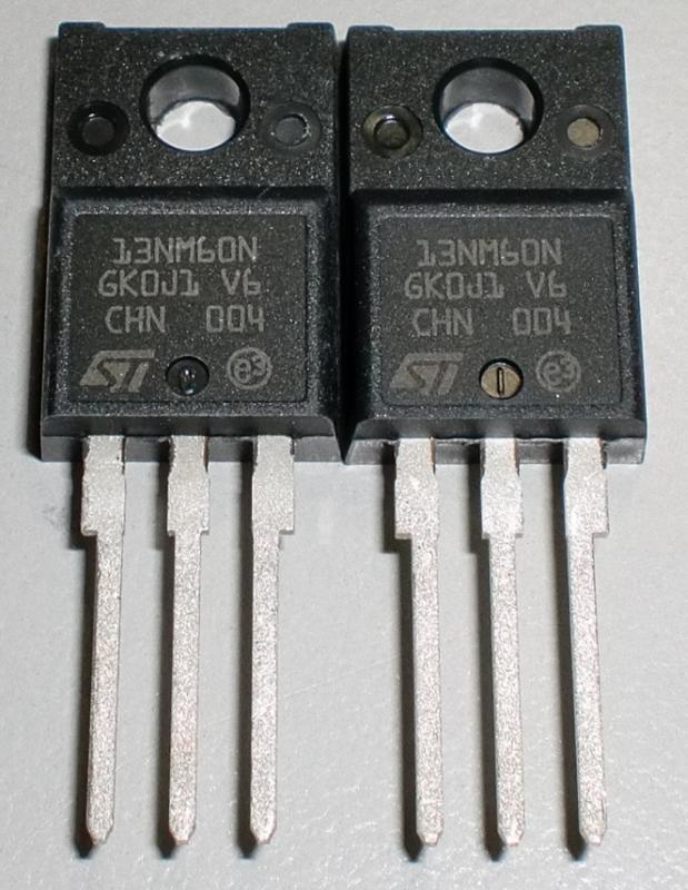 場效電晶體 (ST STF13NM60N ) TO-220F(N-CH) 600V 11A 0.36Ω, 13NM60N