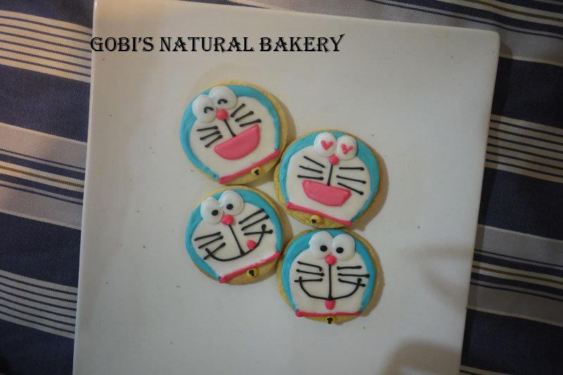Gobi's Natural Bakery~哆啦A夢造型 小叮噹 手工糖霜餅乾 天然色素