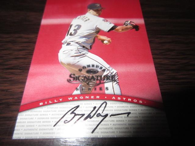 1997 MLB Donruss Signature Auto 太空人隊投手  Billy Wagner 卡面簽