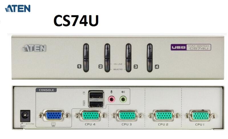 (附發票)宏正 ATEN CS74U 4 PORT USB KVM多電腦切換器