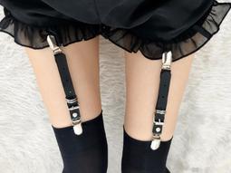 meet街舞大腿環 情趣塑身吊襪帶黑色吊襪夾  1416雙頭...