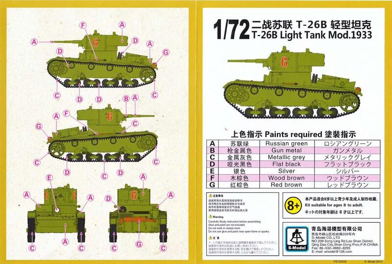 1/72六分儀廠俄軍T-26