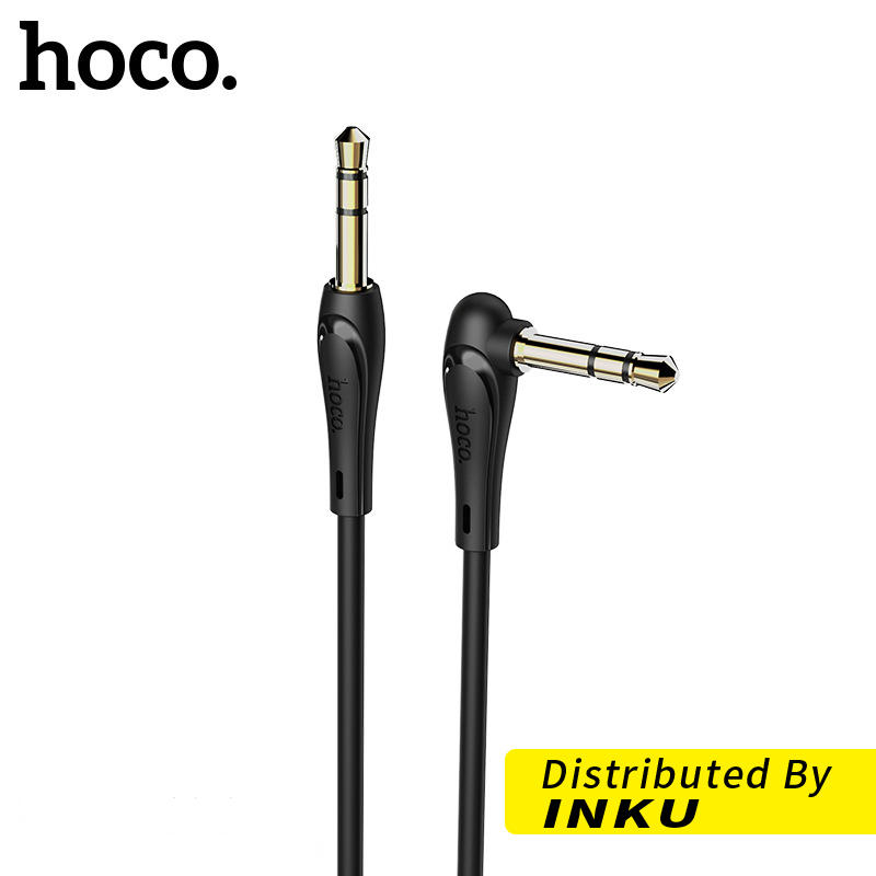 Hoco UPA14 3.5mm 彎頭 音頻線 AUX 車用 音源線 鍍金接口 公對公 耳機線 1m 2m
