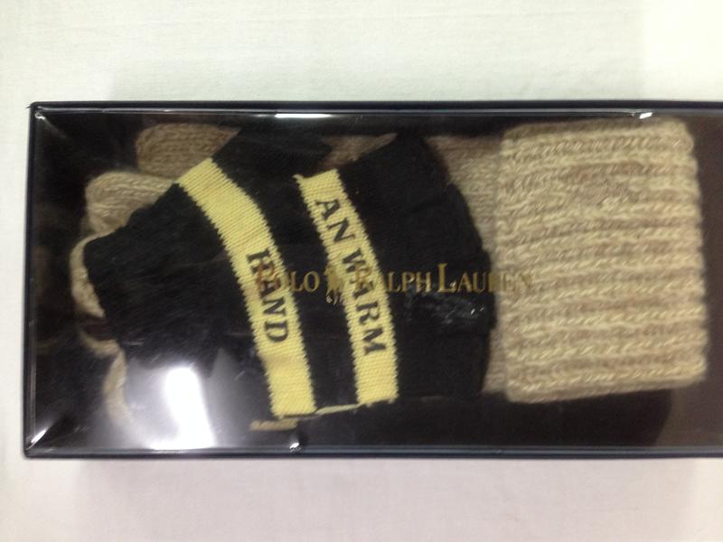 (二副)Polo Ralph Lauren 針織手套 + AN WARM HAND 短指手套