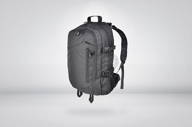 RST 紅星 - T02 雙層後背包 多夾層 野戰背包 裝備袋 休閒包 雙肩包 電腦包 旅行包 黑色 ... 03168