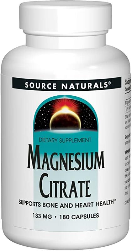 [預購] 檸檬酸鎂 133毫克 180粒 Source Naturals Magnesium Citrate