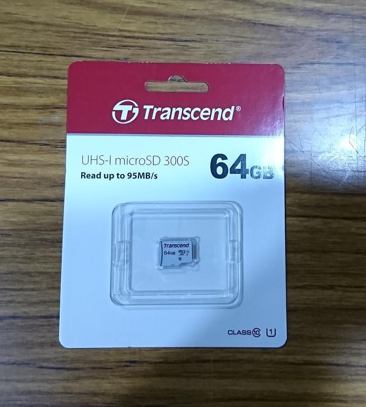點子電腦-北投◎創見Transcend 64G UHS-I microSD 300S C10 記憶卡◎320元