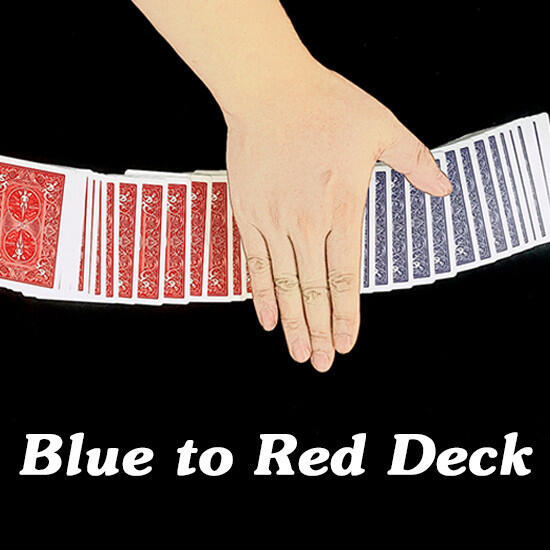 (魔術小子) 獨家改良 blue to red deck 視覺整副牌變色 (道具+教學)