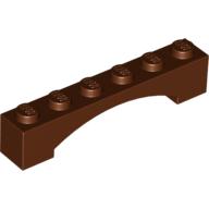 全新LEGO樂高紅棕色拱型磚【92950】Brick Arch 1x6 ( ) 4655611