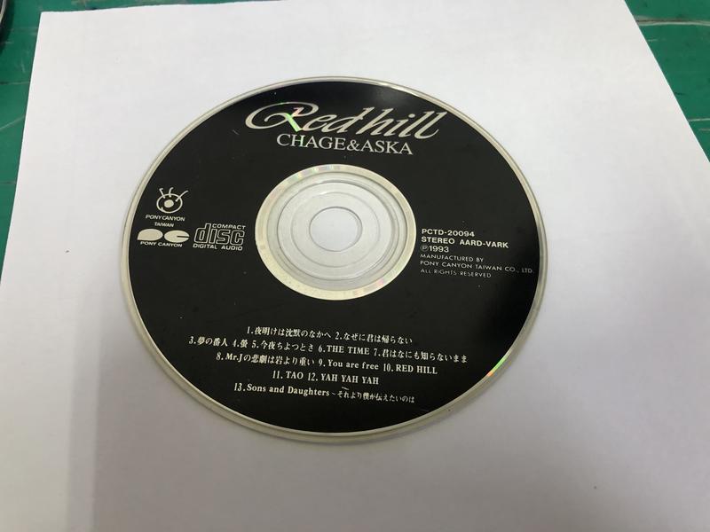 二手裸片 CD 專輯 CHAGE and ASKA / RED HILL <Z102>
