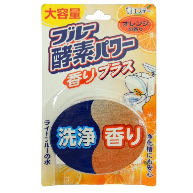 日本進口 馬桶自動清潔橘子酵素芳香錠消臭劑ST-115426