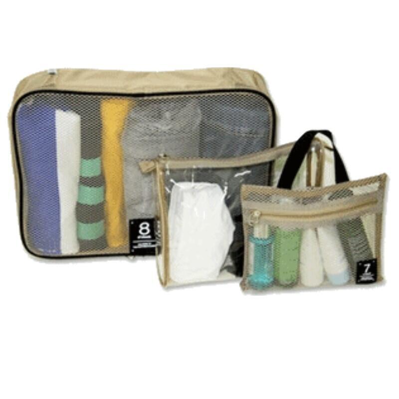 出清【DR158】衣物分類袋 3件組 行李箱分類 收納袋 收納包 透視旅行袋 分類袋
