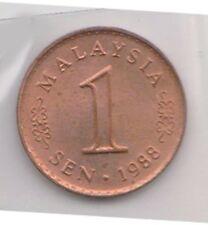 【全球郵幣】馬來西亞 MALAYSIA 1988年 1sen AU
