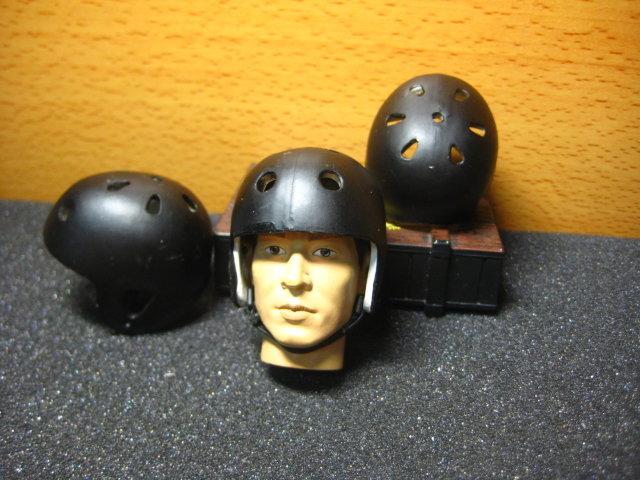 AJ1特戰部門 1/6黑色傘兵頭盔(洞洞安全帽)一頂 mini模型 不是真人用的