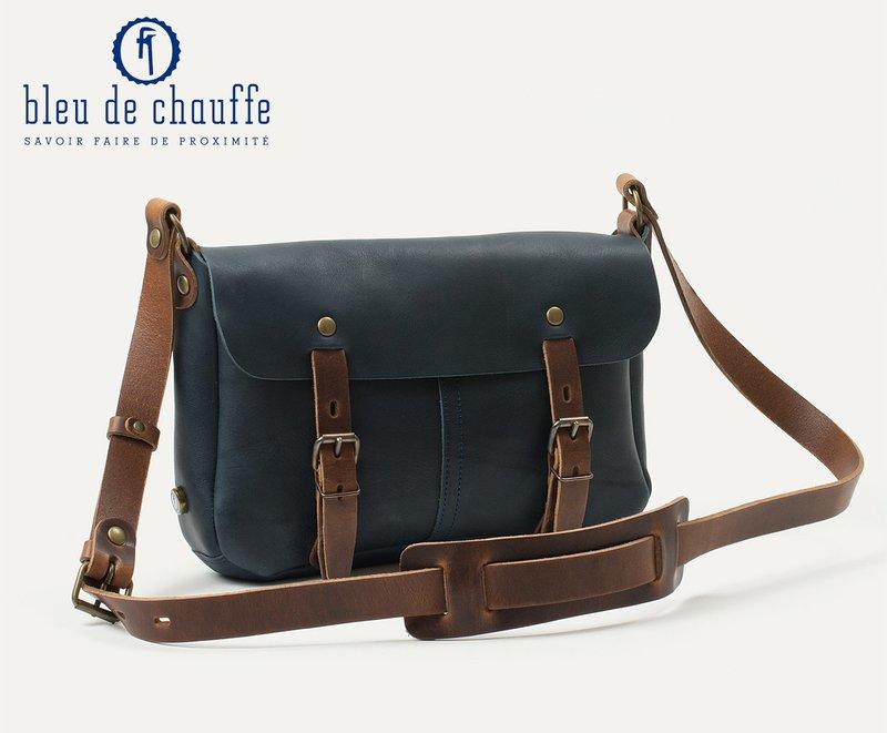  【 bleu de chauffe】工匠之都-法國手工包 LEO PLUMBER BAG - NAVY(海軍藍)